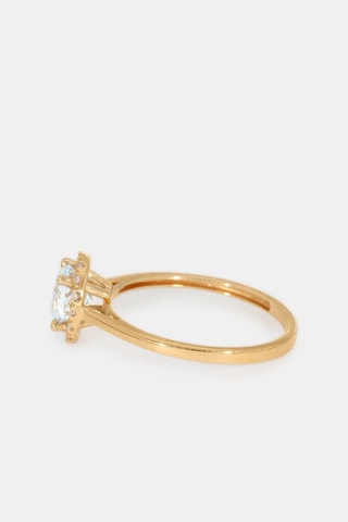 Bague - Or jaune 18 carats, diamants et améthyste