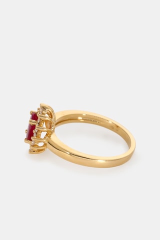 Bague - Or jaune 18 carats, rubis et diamants