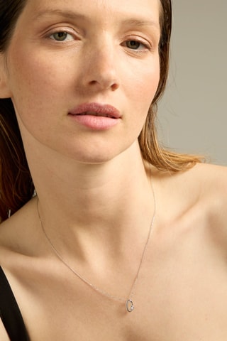 Collier - Or blanc 18 carats et diamant