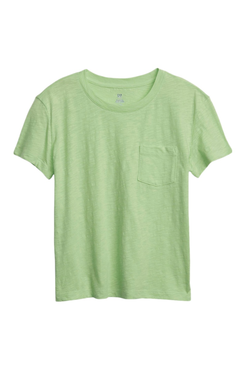 T-shirt+en+coton+biologique+-+Vert+clair