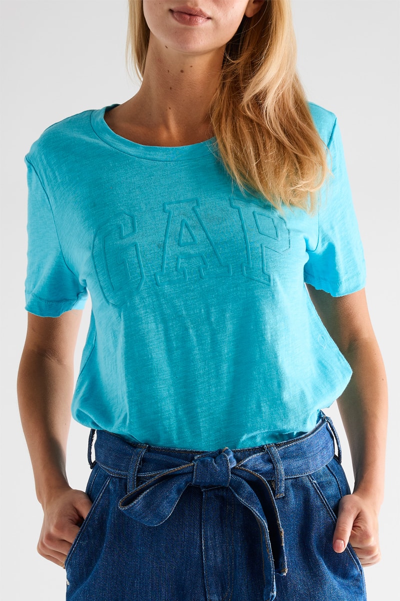 T-shirt+en+coton+biologique+-+Turquoise