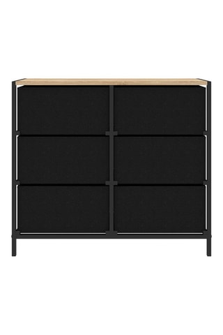 Commode 6 tiroirs Iris - 80 x 30 x 70 cm