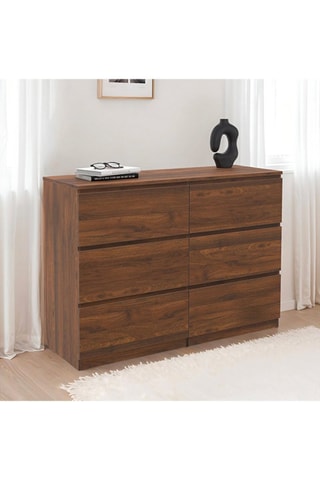 Commode 6 tiroirs Tom - 110 x 80 x 40 cm