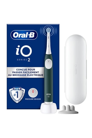 Brosse à dents électrique iO2 avec étui de voyage - 3 niveaux d’intensité de brossage