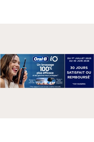 Brosse à dents électrique iO2 - 3 niveaux d’intensité de brossage