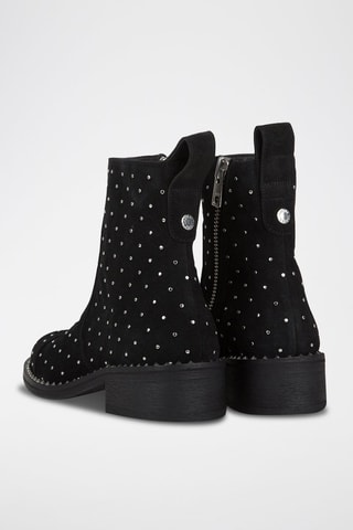 Bottines en cuir - Noir