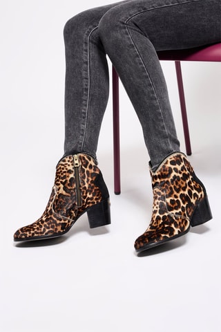 Bottines en cuir - Marron