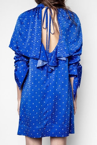 Robe en soie - Bleu
