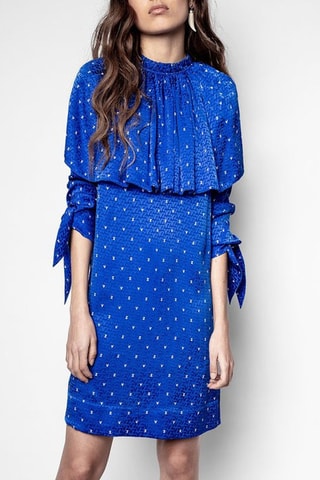 Robe en soie - Bleu