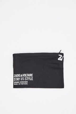 2 masques lavables en coton biologique - Noir et blanc