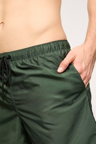 Short de bain en cachemire - Kaki