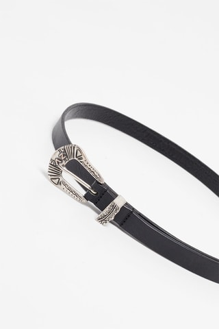 Ceinture en cuir - Noir