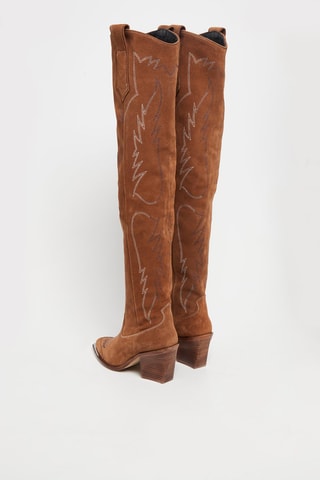 Cuissardes en nubuck - Camel