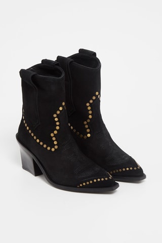 Bottines en nubuck - Noir