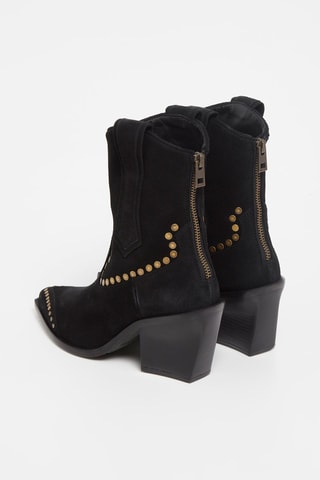 Bottines en nubuck - Noir