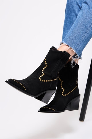 Bottines en nubuck - Noir