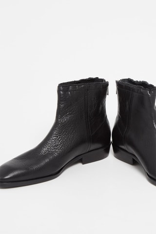 Boots en cuir - Noir