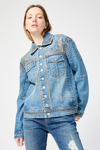 Veste en jean - Bleu marine