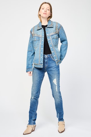 Veste en jean - Bleu marine