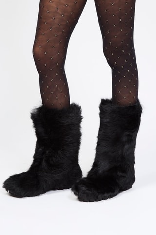 Bottes en cuir d’agneau - Noir