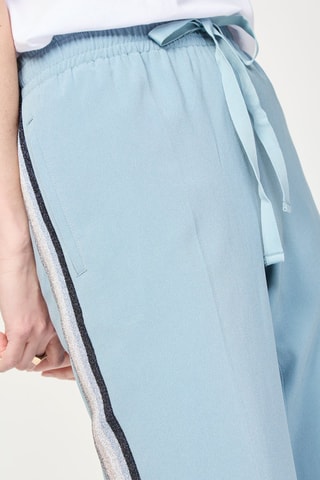 Pantalon taille haute - Ciel