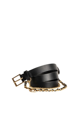 Ceinture en cuir - Noir