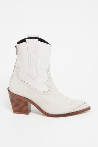 Bottines en cuir - Blanc
