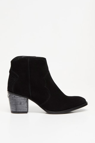 Bottines en cuir - Noir