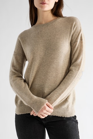 Pull en cachemire - Beige chiné