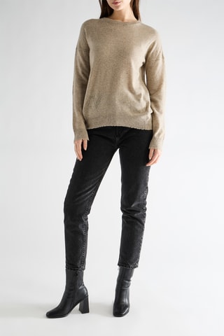 Pull en cachemire - Beige chiné