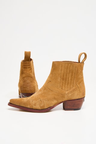 Bottines en nubuck - Camel