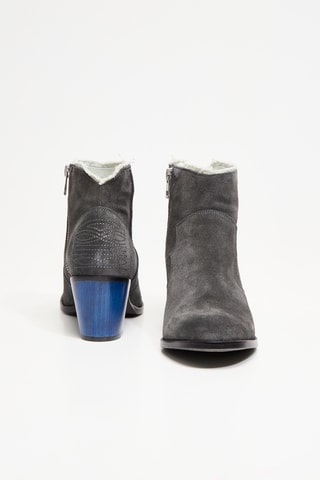 Bottines en nubuck - Gris foncé