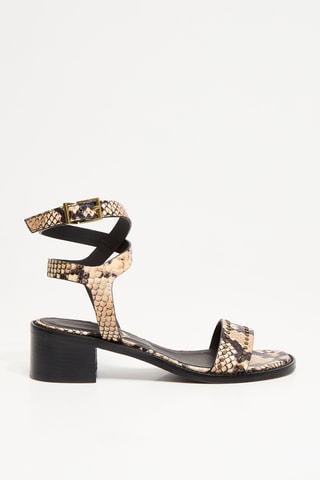 Sandales en cuir - Beige