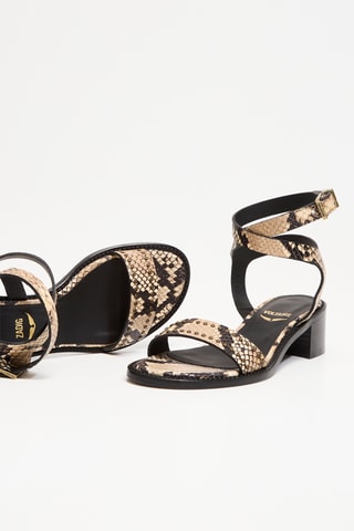 Sandales en cuir - Beige