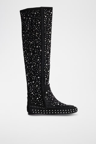 Bottes en nubuck - Noir