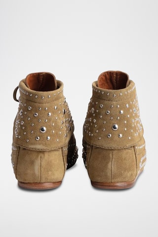 Bottines en cuir - Beige