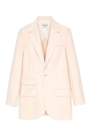 Veste en lin - Rose poudré