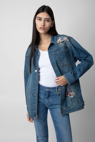 Veste en jean - Bleu marine