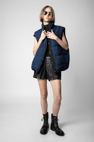 Doudoune réversible sans manches - Noir