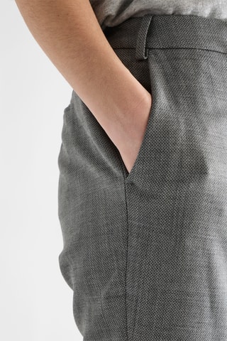 Pantalon 7/8 en laine vierge - Gris foncé