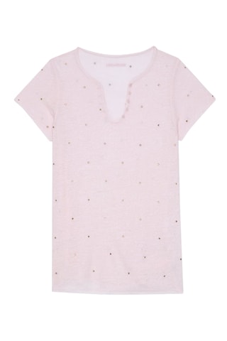 T-shirt en lin - Rose