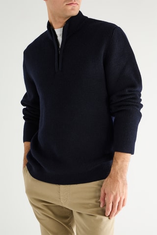 Pull en laine vierge et cachemire - Noir