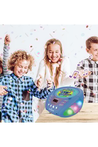 Lecteur CD lumineux Bluetooth Stitch Lilo & Stitch Disney - Dès 6 ans