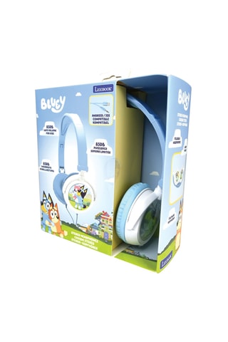 Casque stéréo filaire pliable avec limitation de volume d'écoute Bluey - Ciel - Dès 4 ans