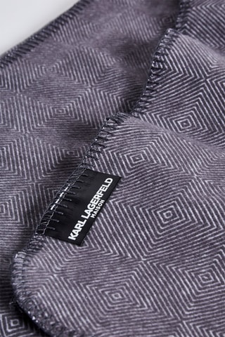 Plaid en flanelle de coton - Gris - 130 x 150 cm