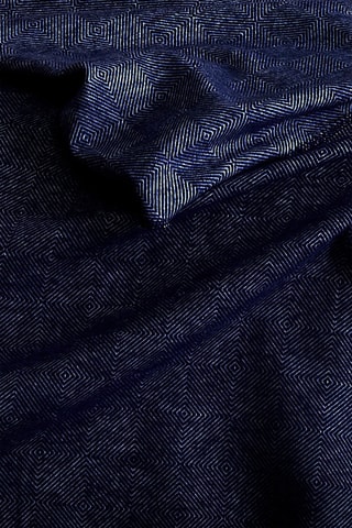 Plaid en flanelle de coton - Bleu - 130 x 150 cm