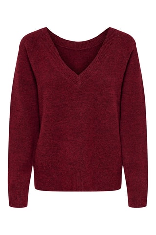 Pull en coton biologique - Bordeaux chiné