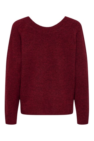 Pull en coton biologique - Bordeaux chiné