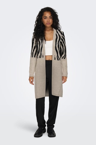 Gilet long - Gris et noir