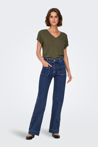 Jean taille haute - Bleu foncé